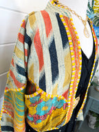 Patchwork Kantha Jacket – Quilted Reversible Blanket Coat