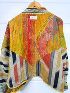 Patchwork Kantha Jacket – Quilted Reversible Blanket Coat