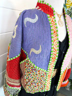 Patchwork Kantha Jacket – Quilted Reversible Blanket Coat