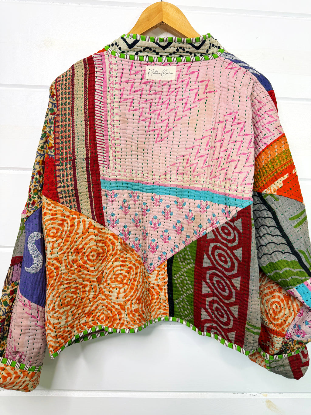 Patchwork Kantha Jacket – Quilted Reversible Blanket Coat