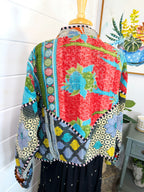 Patchwork Kantha Jacket – Quilted Reversible Blanket Coat