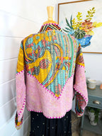 Patchwork Kantha Jacket – Quilted Reversible Blanket Coat