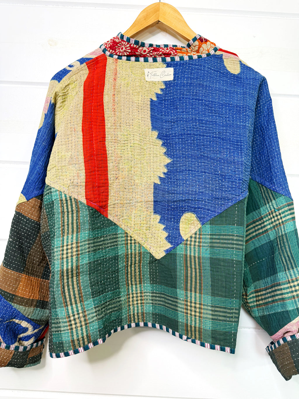 Patchwork Kantha Jacket – Quilted Reversible Blanket Coat