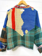 Patchwork Kantha Jacket – Quilted Reversible Blanket Coat