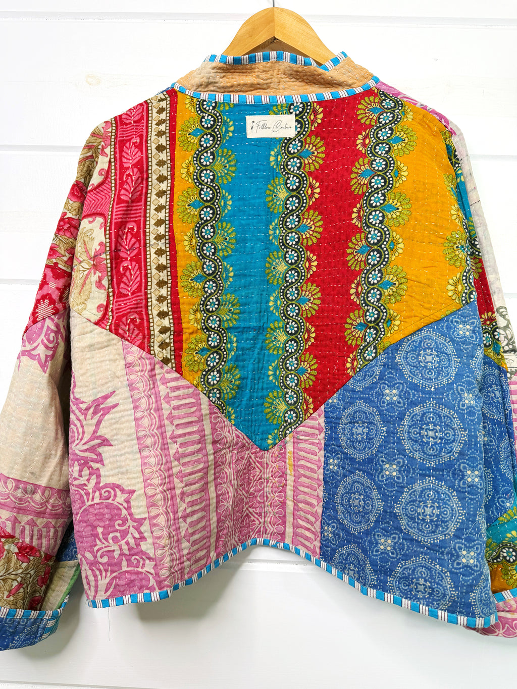 Patchwork Kantha Jacket – Quilted Reversible Blanket Coat