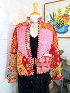 Patchwork Kantha Jacket – Quilted Reversible Blanket Coat
