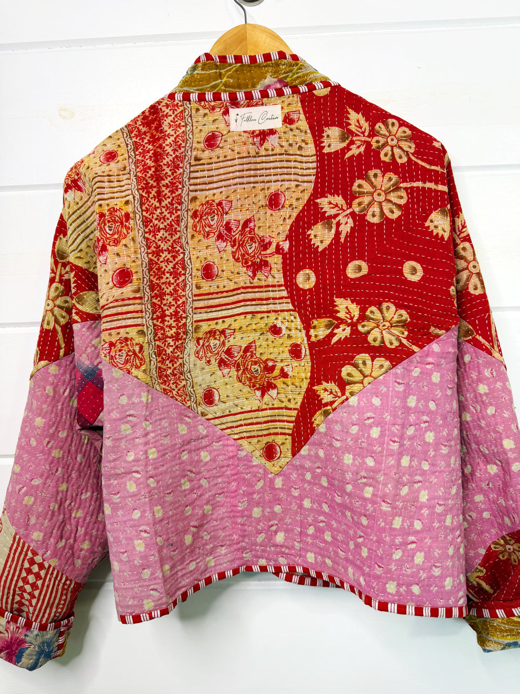 Patchwork Kantha Jacket – Quilted Reversible Blanket Coat
