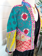 Patchwork Kantha Jacket – Quilted Reversible Blanket Coat