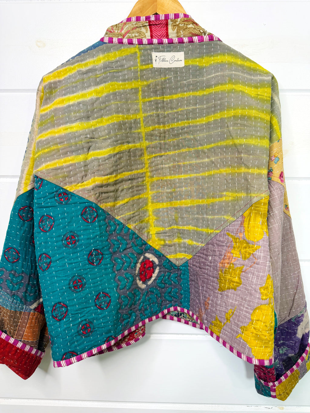 Patchwork Kantha Jacket – Quilted Reversible Blanket Coat