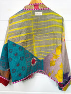 Patchwork Kantha Jacket – Quilted Reversible Blanket Coat
