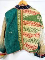 Patchwork Kantha Jacket – Quilted Reversible Blanket Coat