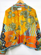 Patchwork Kantha Jacket – Quilted Reversible Blanket Coat