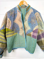 Patchwork Kantha Jacket – Quilted Reversible Blanket Coat