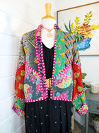 Patchwork Kantha Jacket – Quilted Reversible Blanket Coat