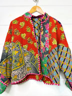 Patchwork Kantha Jacket – Quilted Reversible Blanket Coat