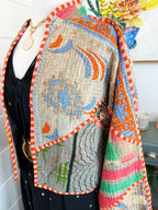 Patchwork Kantha Jacket – Quilted Reversible Blanket Coat