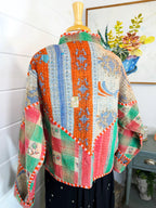 Patchwork Kantha Jacket – Quilted Reversible Blanket Coat
