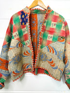 Patchwork Kantha Jacket – Quilted Reversible Blanket Coat