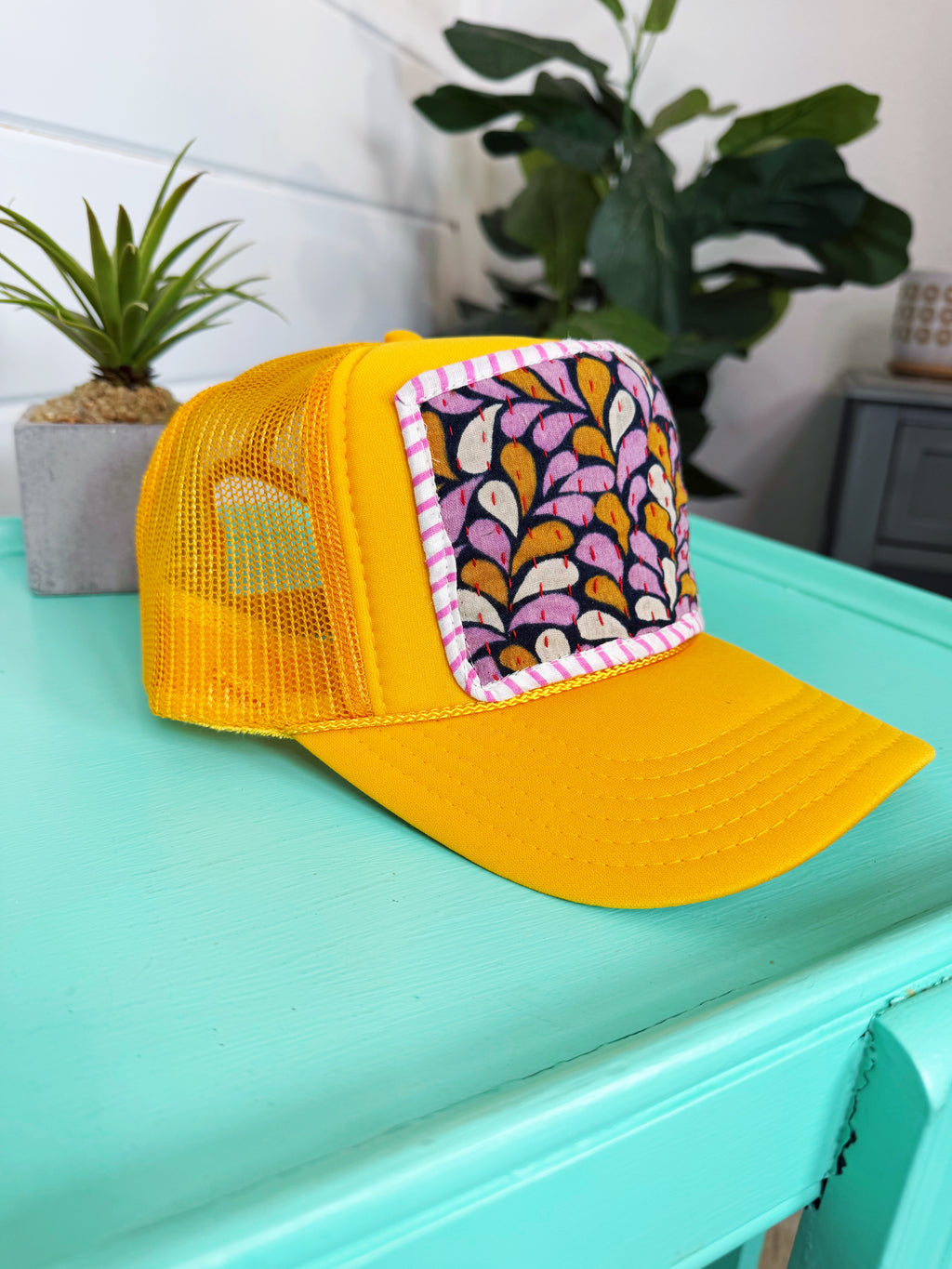 Kantha Patch Trucker Hat - One of a Kind
