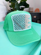 Kantha Patch Trucker Hat - One of a Kind