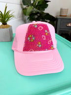 Kantha Patch Trucker Hat - One of a Kind