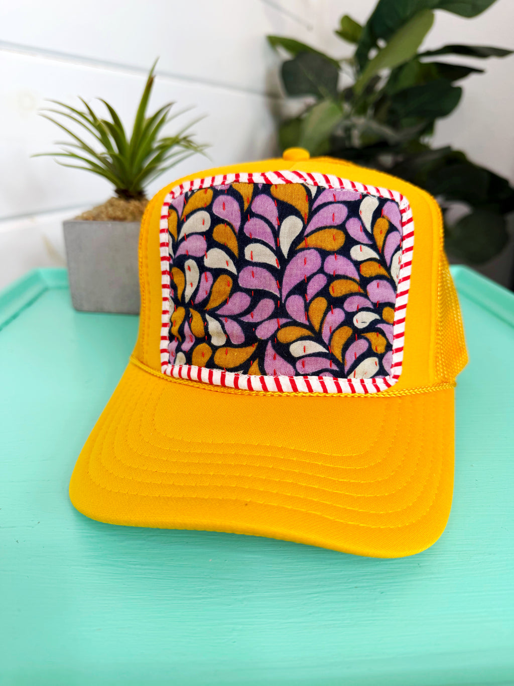 Kantha Patch Trucker Hat - One of a Kind
