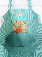 Quilted Cotton Reversible Large Tote Bag - Golden Paradise