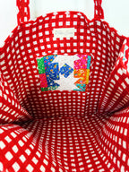 Quilted Cotton Reversible Large Tote Bag - Granny Chic