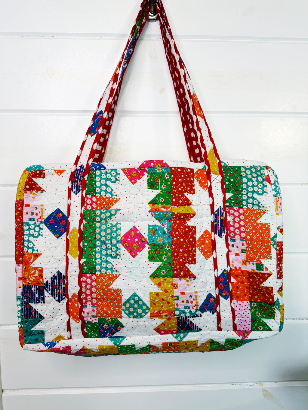 Quilted Weekender Duffle Overnight Bag - Granny Chic