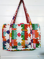 Quilted Weekender Duffle Overnight Bag - Granny Chic