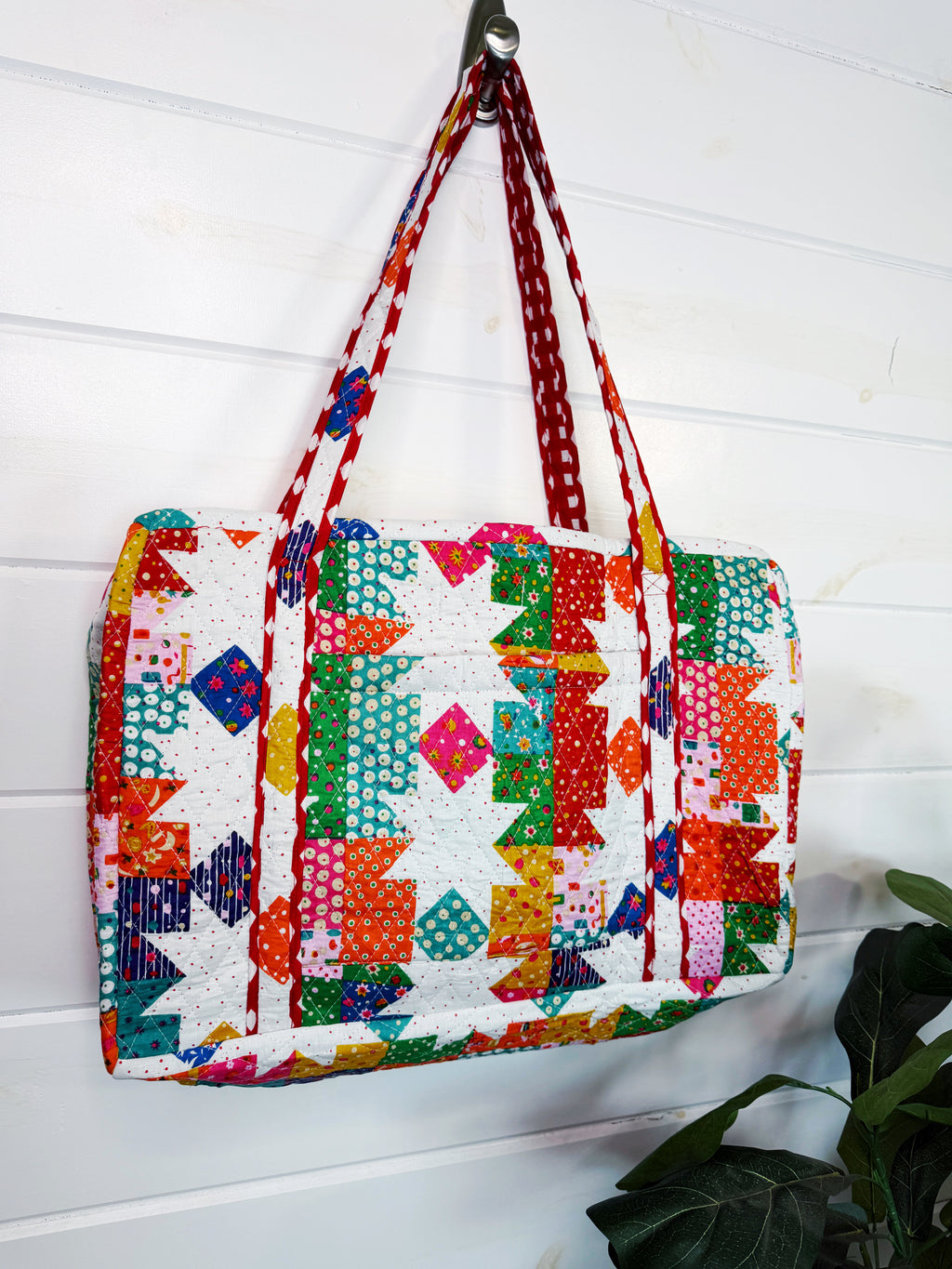 Quilted Weekender Duffle Overnight Bag - Granny Chic