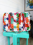 Quilted Weekender Duffle Overnight Bag - Granny Chic