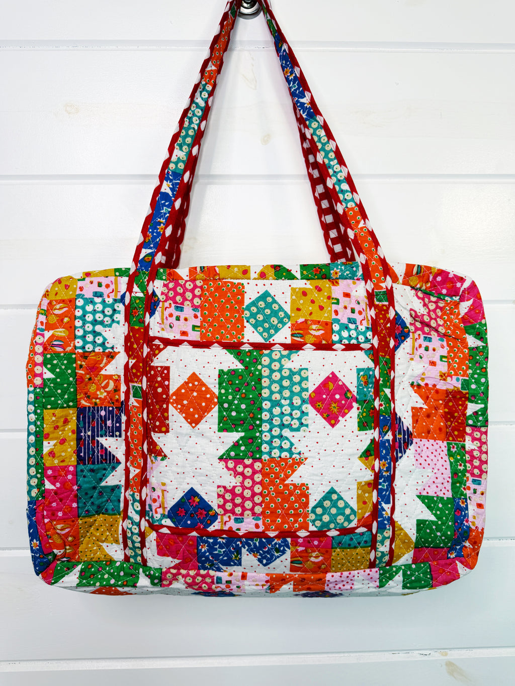 Quilted Weekender Duffle Overnight Bag - Granny Chic