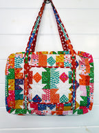 Quilted Weekender Duffle Overnight Bag - Granny Chic