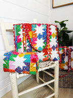 Quilted Makeup Cosmetics Toiletry Bag - Granny Chic
