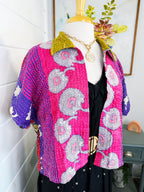 Revival Kantha Jacket – Cropped Style #2206