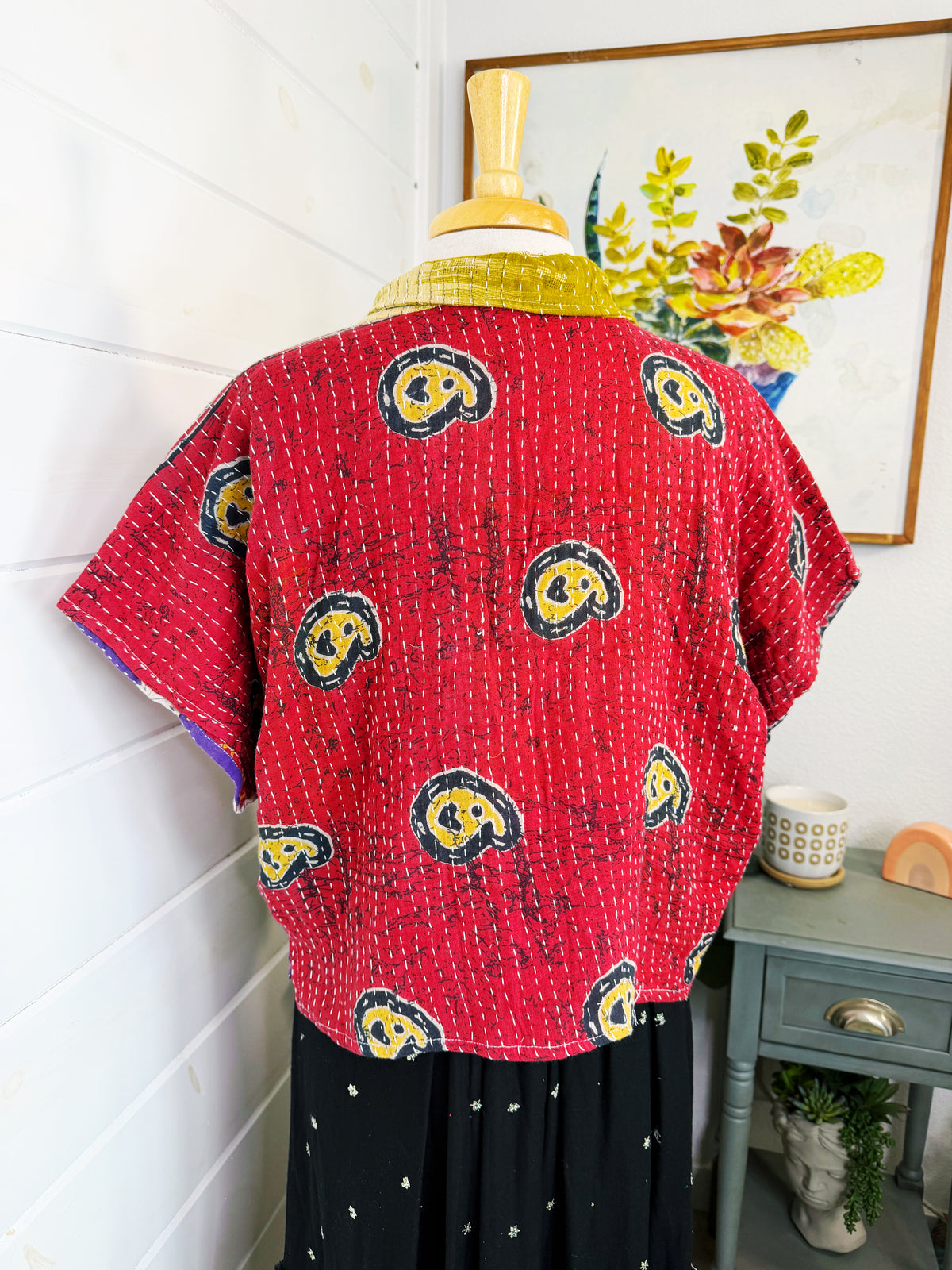 Revival Kantha Jacket – Cropped Style #2206