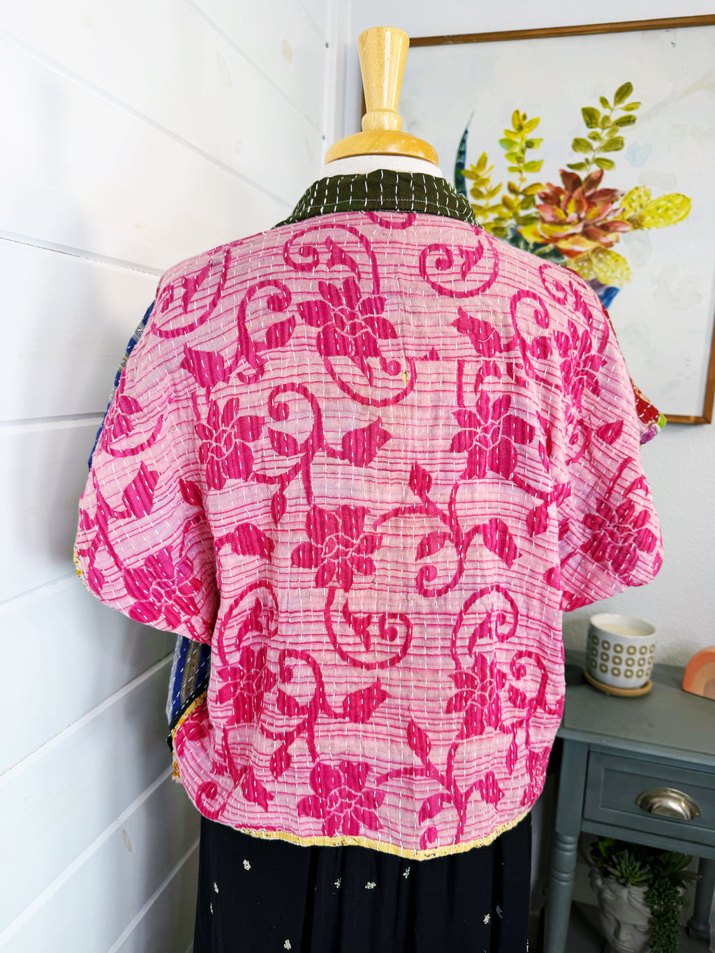 Revival Kantha Jacket – Cropped Style #2207