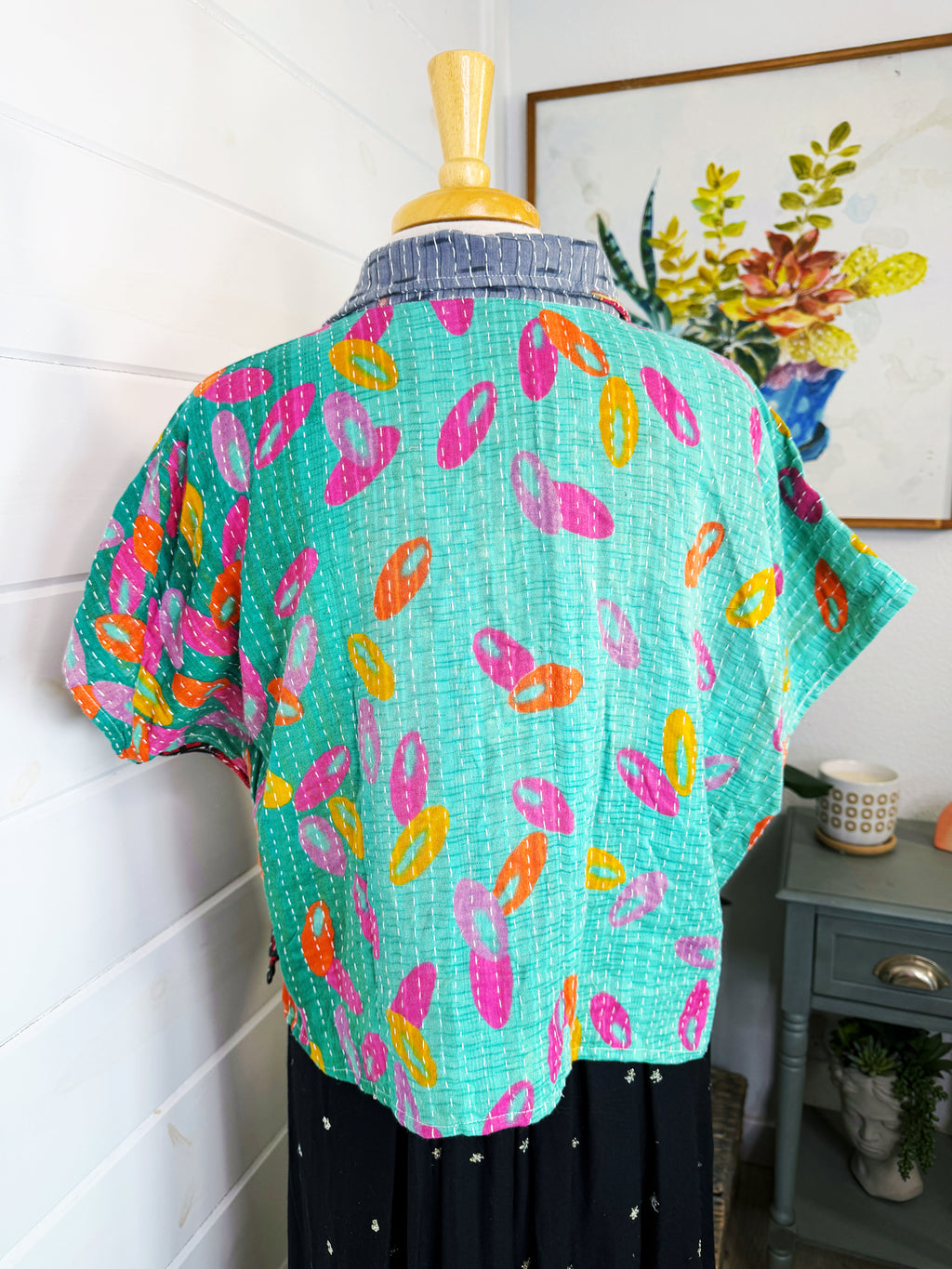 Revival Kantha Jacket – Cropped Style #2213