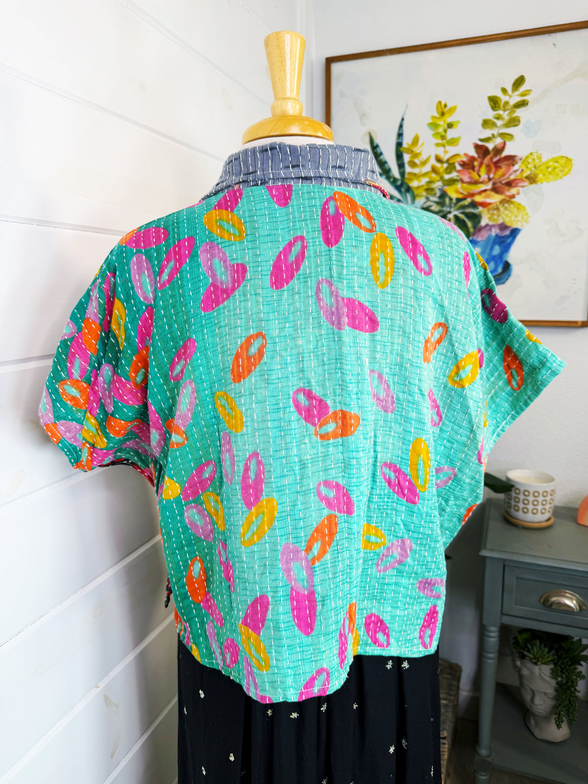 Revival Kantha Jacket – Cropped Style #2213