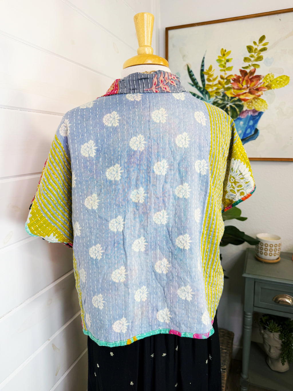 Revival Kantha Jacket – Cropped Style #2213