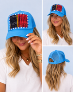 Kantha Patch Trucker Hat - One of a Kind