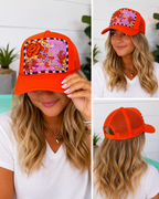 Kantha Patch Trucker Hat - One of a Kind