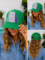 Kantha Patch Trucker Hat - One of a Kind