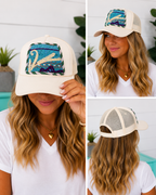 Kantha Patch Trucker Hat - One of a Kind