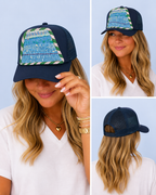 Kantha Patch Trucker Hat - One of a Kind