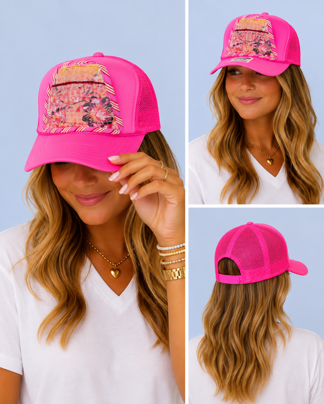 Kantha Patch Trucker Hat - One of a Kind