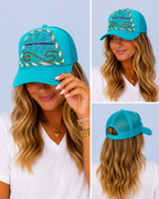 Kantha Patch Trucker Hat - One of a Kind