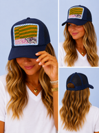 Kantha Patch Trucker Hat - One of a Kind