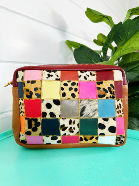 Noelle Patchwork Leather Crossbody